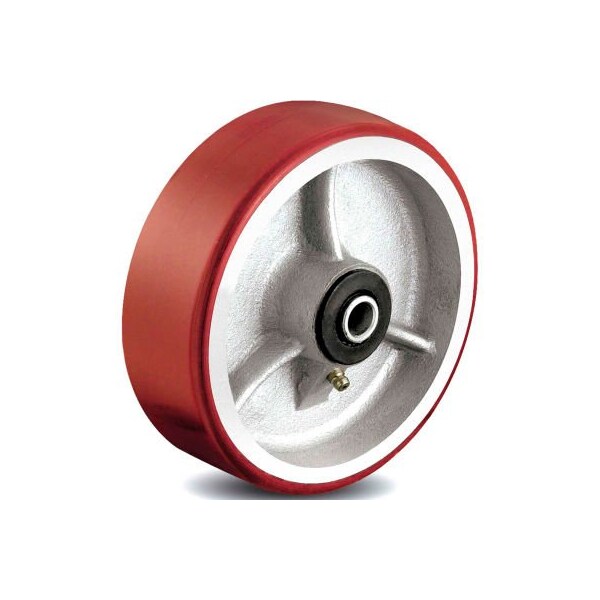 Colson 2 Series Wheel 5.00008.949.7 WS - 8 x 2 Polyurethane on Cast Iron 1/2 Roller Bearing